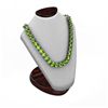 Image 1 : Peridot 18.72 ctw Round Necklace 14kt W/Y Gold