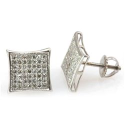 Genuine 0.33 ctw Round Cut Diamond Earring 10k