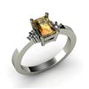 Image 1 : Genuine 0.61 ctw Citrine Diamond Ring 14k