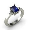 Image 1 : Genuine 0.81 ctw Sapphire Diamond Ring 14k