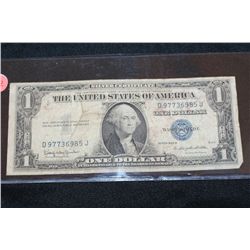 1935-H US Silver Certificate $1; Blue Seal
