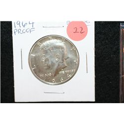1964 Kennedy Half Dollar; Proof