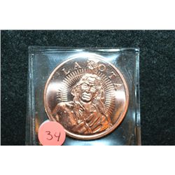 Lakota Copper Round; .999 Fine Copper 1 Oz.