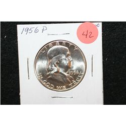 1956 Ben Franklin Half Dollar; Proof