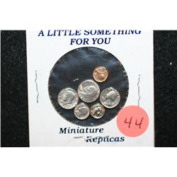A Little Something For You; US Miniature Replica Coins; Lot of 6
