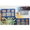 Image 1 : 1986 US Mint Coin Set W/Postal Stamps Commerating Centennial of Statue of Liberty Dated 1993; P&D Mi