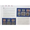 Image 2 : 1986 US Mint Coin Set W/Postal Stamps Commerating Centennial of Statue of Liberty Dated 1993; P&D Mi