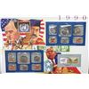 Image 1 : 1990 US Mint Coin Set W/Postal Stamps Commerating Operation Desert Shield Begins Dated 1992; P&D Min