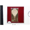 Image 2 : 1983 First Day Issue 22K Gold Replica Stamp W/Postal Stamp; Ballooning Intrepid, 1861