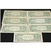 Image 2 : 1963-B, 1995, 1999 & 2001 US Federal Reserve Note $1; Green Seal; Lot of 7; Star Notes