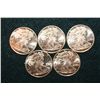 Image 1 : 2011 Copper Round; .999 Fine Copper 1/4 Oz.; Lot of 5
