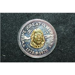 1976 Twelve Great Americans "Charles A. Lindbergh" Medallion