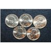 Image 1 : 2007 US George Washington Presidential $1 Coin; Lot of 5