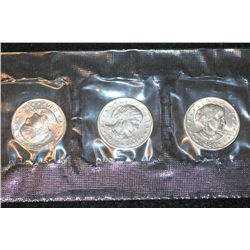 1980 US Susan B. Anthony $1 Coin Set; P,S&D Mints
