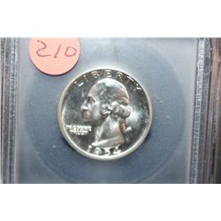 1954 Washington Quarter; ICG Graded PR69