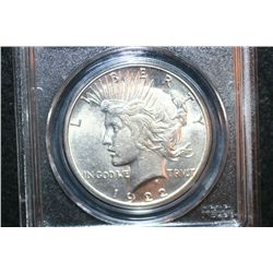 1922-S Peace $1; PCGS Graded Genuine