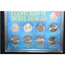 Two Centuries of Nickel Designs; 1883-2005; Lot of 9