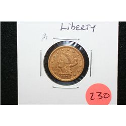 1878 Liberty $2 1/2 Gold Coin