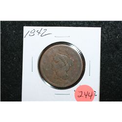 1842 Large One Cent