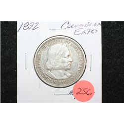 1892 US Columbian Half Dollar; World's Columbian Exposition Chicago