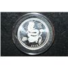 Image 1 : 2012 Year of the Dragon Silver Round; .999 Fine Silver 1 Oz.