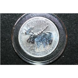 2012 Canada "Moose" $5 Silver Foreign Coin; 9999 Fine Silver 1 Oz.