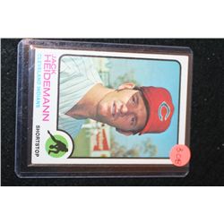 1973 MLB T.C.G. Jack Heidemann Cleveland Indians Baseball Trading Card