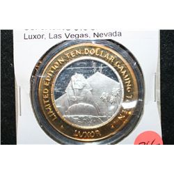 2000 Luxor Las Vegas NV  Millennium Edition  Limited Edition Two-Tone $10 Gaming Token; .999 Fine Si