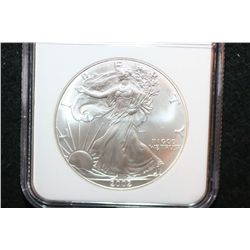 2002 Silver Eagle $1; NGC Graded MS69