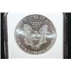 Image 2 : 2002 Silver Eagle $1; NGC Graded MS69