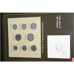 Federative Republic of Brazil; Coin Sets of All Nations W/Postal Stamp Dated 1986