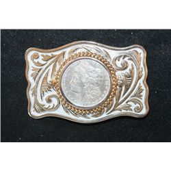 1884 Silver Morgan $1 Belt Buckle