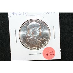 1963-D Ben Franklin Half Dollar