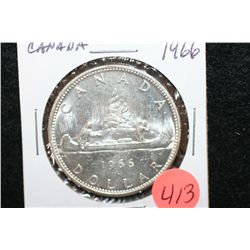 1966 Canada "Canoe" $1 Foreign Coin
