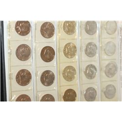 1964-1980 Kennedy Half Dollar Coin Folder; Complete Set