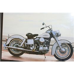 Framed Harley Davidson "1967 Shovelhead" Motorcycle