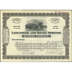 Lancaster and Rocky Springs Railway Company.