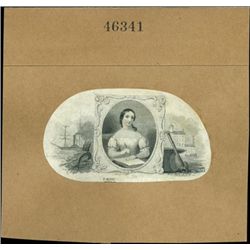 U.S. Early Allegorical Vignettes of Women Used on