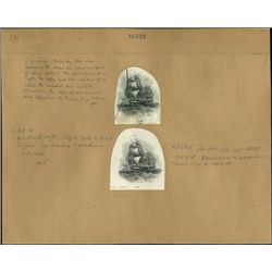 U.S. Sailing Ship Vignette Study.