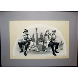 Painting of Scientist and Engineer,