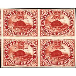 Canada 3p Beaver Plate Proof.
