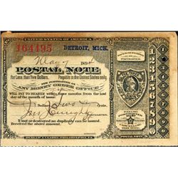 Michigan. U.S. Postal Note.