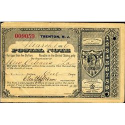 New Jersey. U.S. Postal Note.