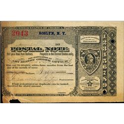 New York. U.S. Postal Note.