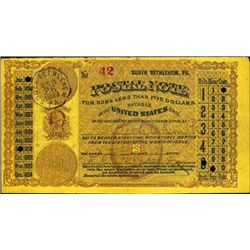 Pennsylvania. U.S. Postal Note.
