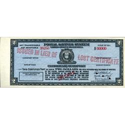 U.S. Postal Savings System -CD.