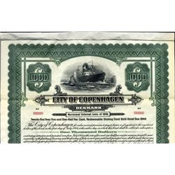City of Copenhagen, Denmark Bonds (2).