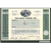 Image 1 : Wal-Mart Stores, Inc. Unique Approval Stock Cert.