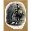 Image 1 : Artistic Vignette of Horse with Colt drinking