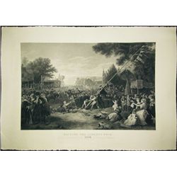 "Raising The Liberty Pole"  Print.